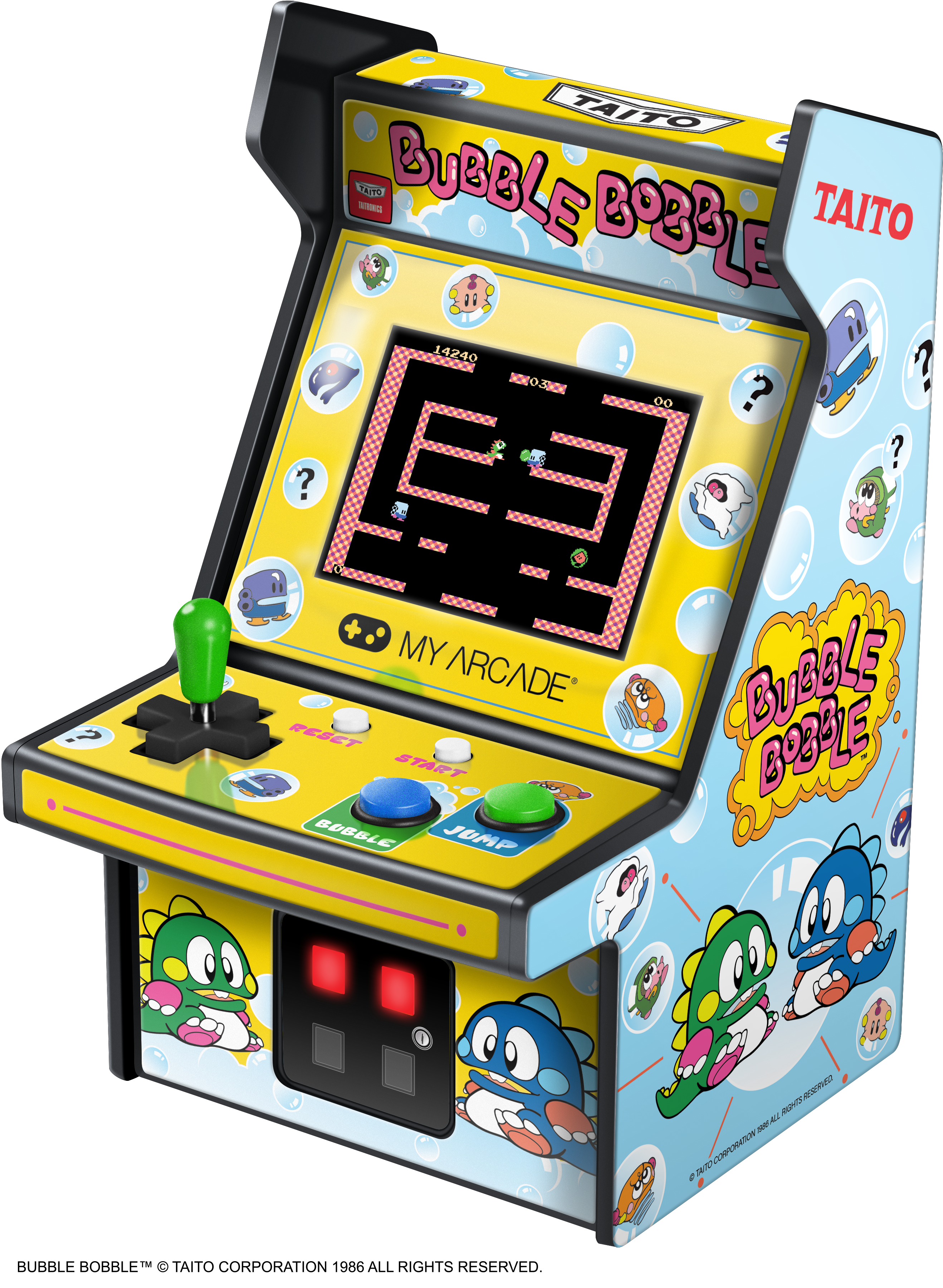 My Arcade Micro Player 6.8" Bubble Bobble Collectible Retro Arcade
