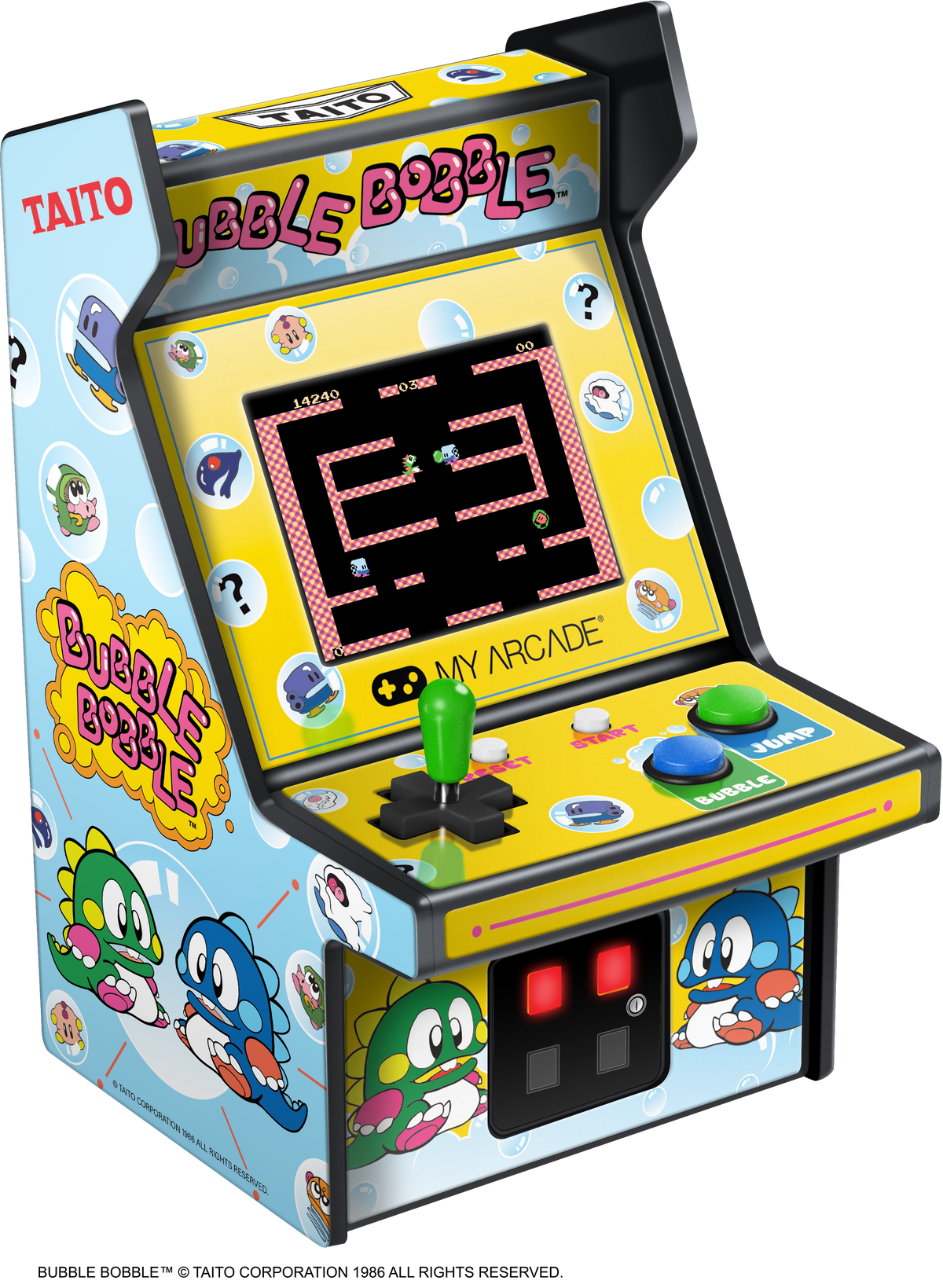 My Arcade Micro Player 6.8" Bubble Bobble Collectible Retro Arcade