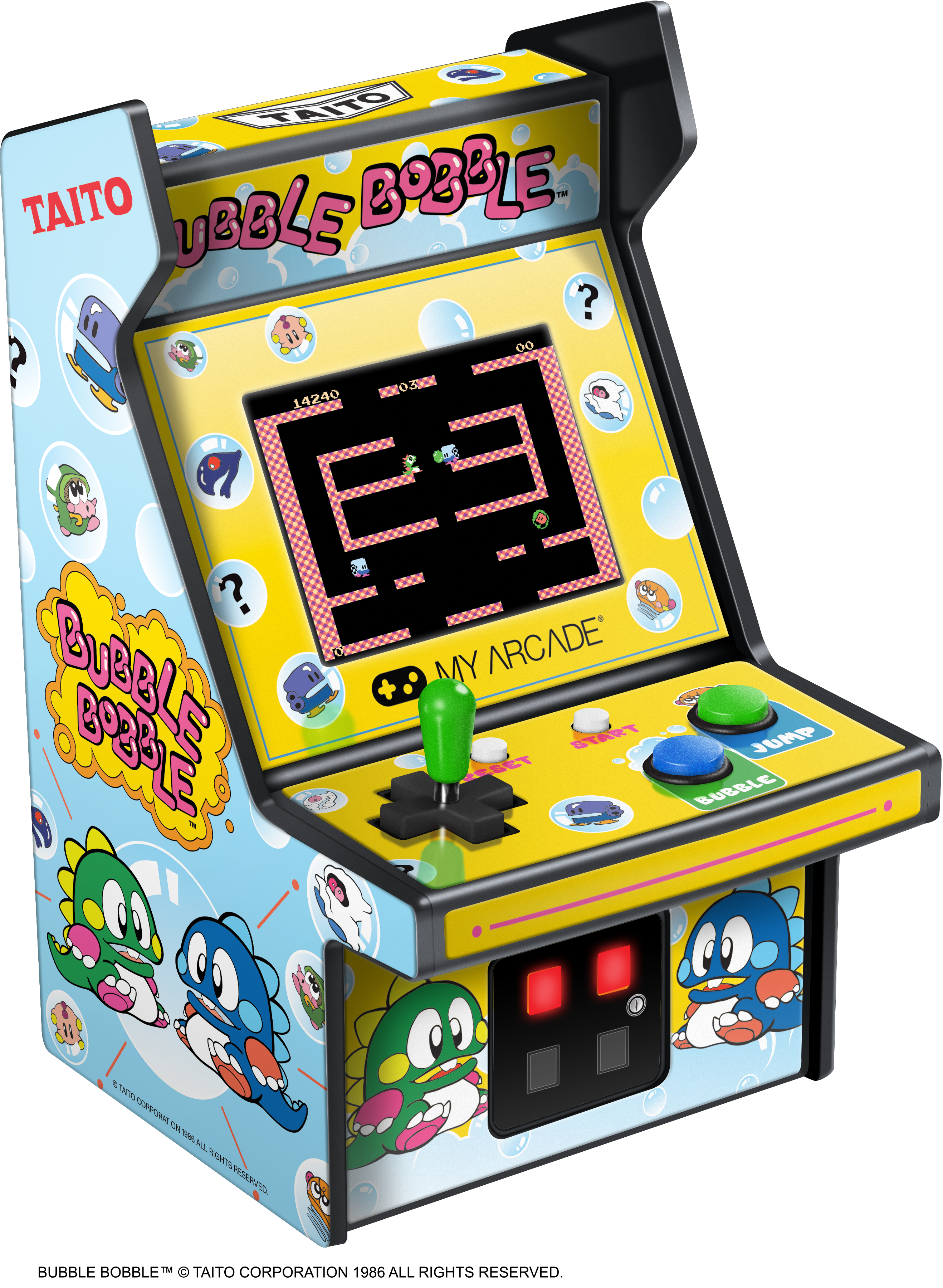 My Arcade Micro Player 6.8" Bubble Bobble Collectible Retro Arcade