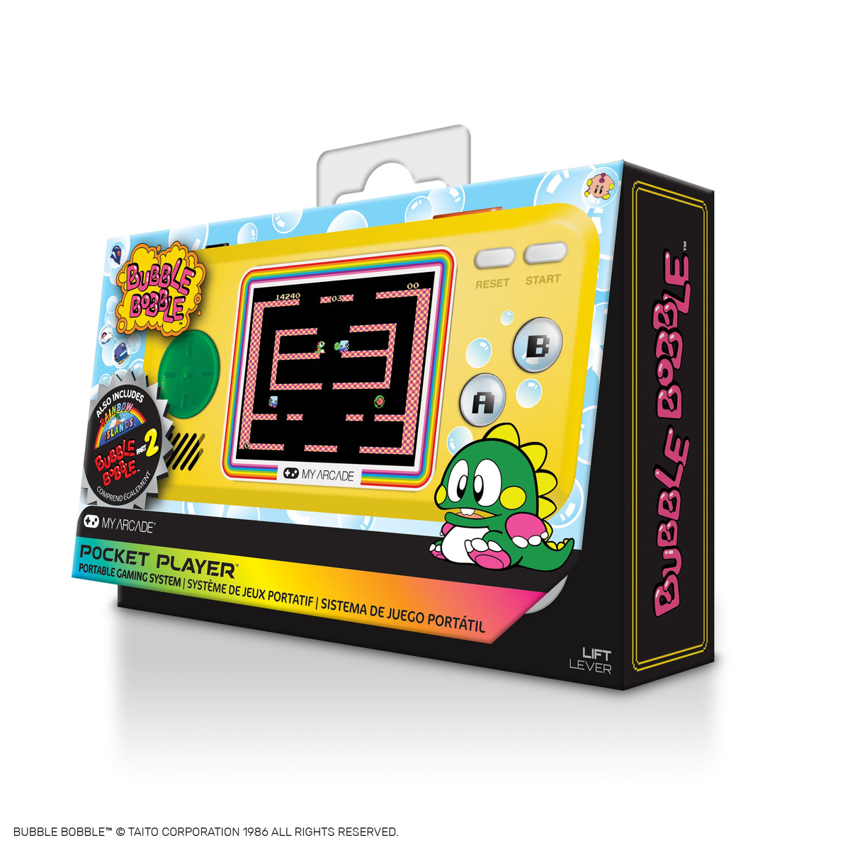 My Arcade Pocket Player Bubble Bobble Portable Gaming System (3 Games in 1)