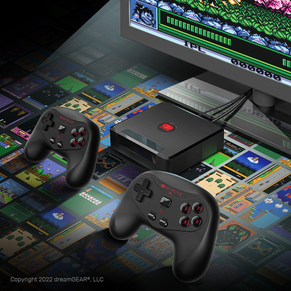 My Arcade Gamestation Wireless Retro Console with Data East & Jaleco Hits (250+ Games in 1)