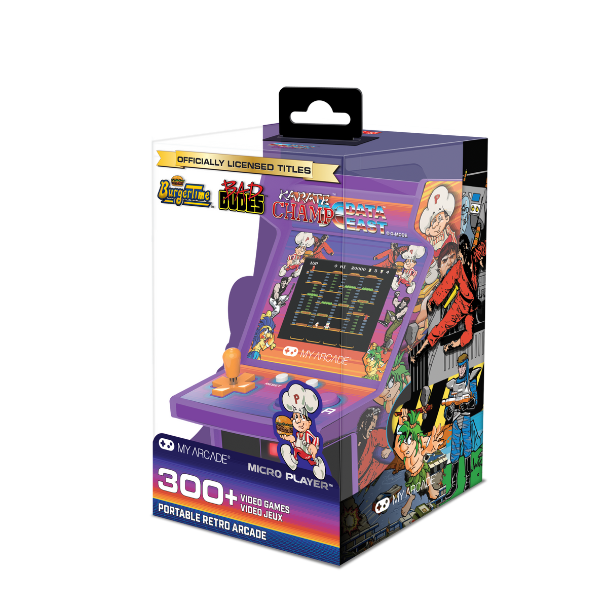 My Arcade Micro Player 6.8" Data East Hits Collectible Retro Arcade (308 Games in 1)