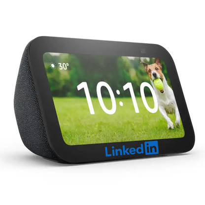 Amazon Echo Show 5 (newest model), Smart display with 2x the bass and clearer sound, Charcoal