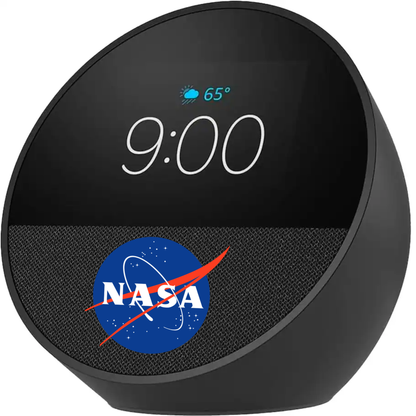 Amazon Echo Spot (newest model), Great for nightstands, offices and kitchens, Smart alarm clock with Alexa, Black