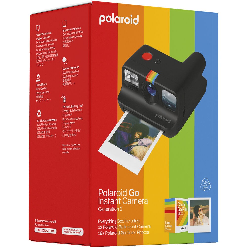 Polaroid Everything Box Go Gen 2 Instant Camera Gift Set - Black