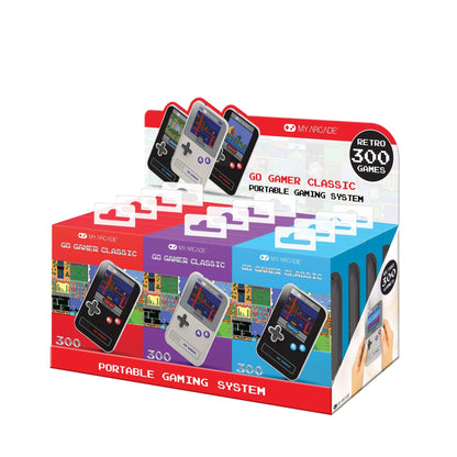 My Arcade Go Gamer Classic Handheld Retro Gaming System (300 Games in 1) - 12 Piece Tray