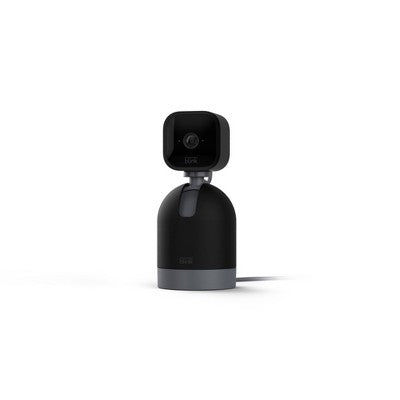 Blink Mini Pan-Tilt Indoor 1080p HD Security Camera with Rotating Mount - Black