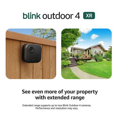 Blink Outdoor 4 XR Extended Range Wireless Security Camera - 2 Camera System