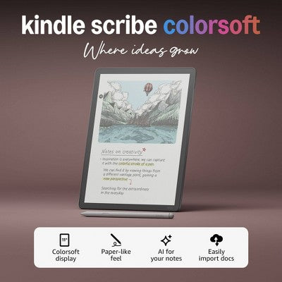 Amazon Kindle Scribe Colorsoft 32GB 11" Color E-Reader & Notebook with Premium Pen - Graphite