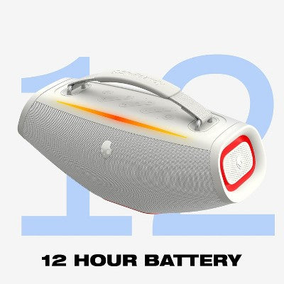 Skullcandy Barrel Compact Boombox Wireless Bluetooth Speaker - Bone