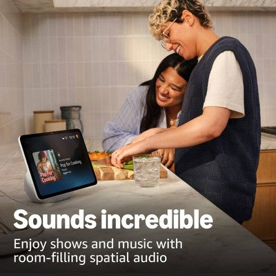 Amazon Echo Show 11 Full HD 11" Smart Display with Spatial Audio & Alexa+ - Glacier White