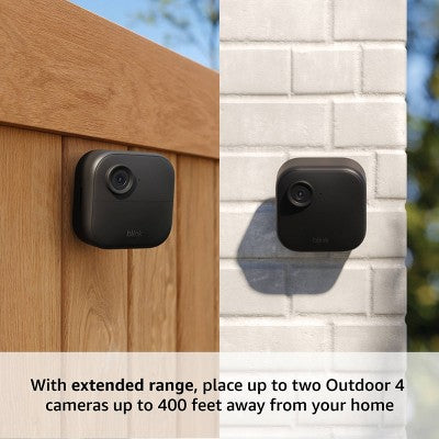 Blink Outdoor 4 XR Extended Range Wireless Security Camera - 4 Camera System