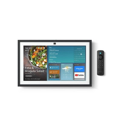 Amazon Echo Show 15 Full HD 15.6" Smart Display with Built-In Fire TV & Alexa+ - Black
