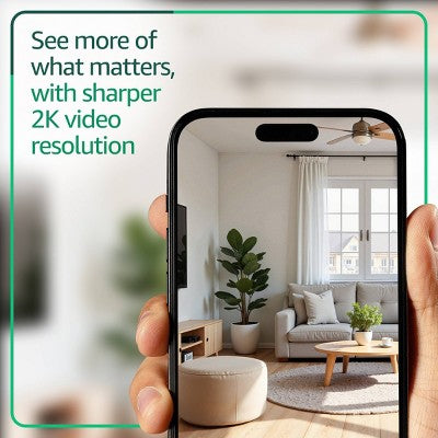 Blink Mini 2K+ Plug-In Indoor Security Camera - 2 Cameras - Black
