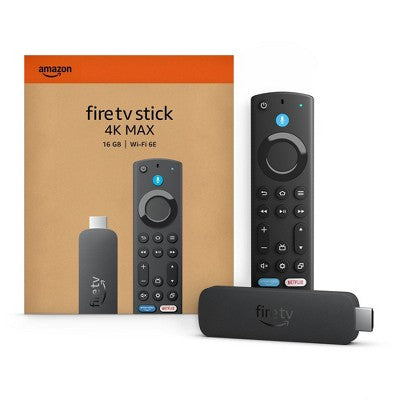 Amazon Fire TV Stick 4K Max 2nd Gen Streaming Device with Wi-Fi 6E - Black