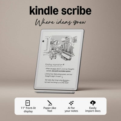 Amazon Kindle Scribe 32GB 11" E-Reader & Digital Notebook with Premium Pen - Graphite