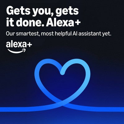 Amazon Echo Spot 2024 Smart Alarm Clock with Alexa - Ocean Blue