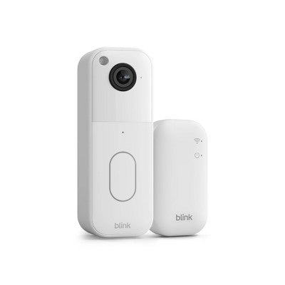 Blink Video Doorbell HD Wireless Smart Doorbell System with Sync Module Core - White