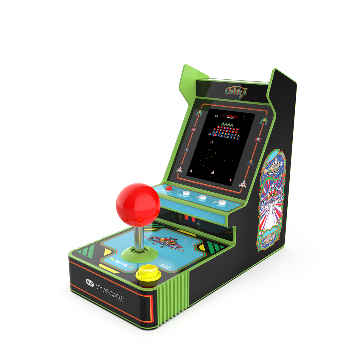 My Arcade Joystick Player 6.8" Galaga Portable Retro Arcade (2 Games in 1)