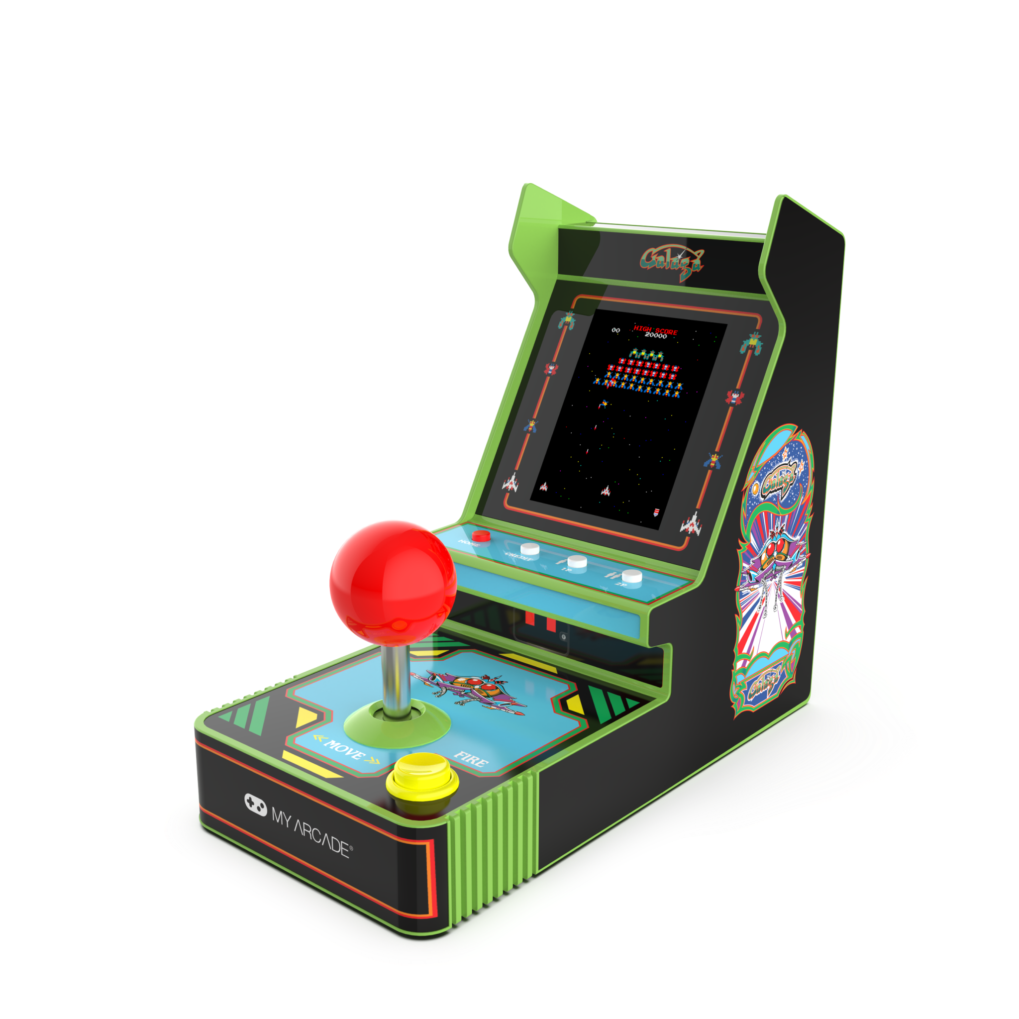 My Arcade Joystick Player 6.8" Galaga Portable Retro Arcade (2 Games in 1)