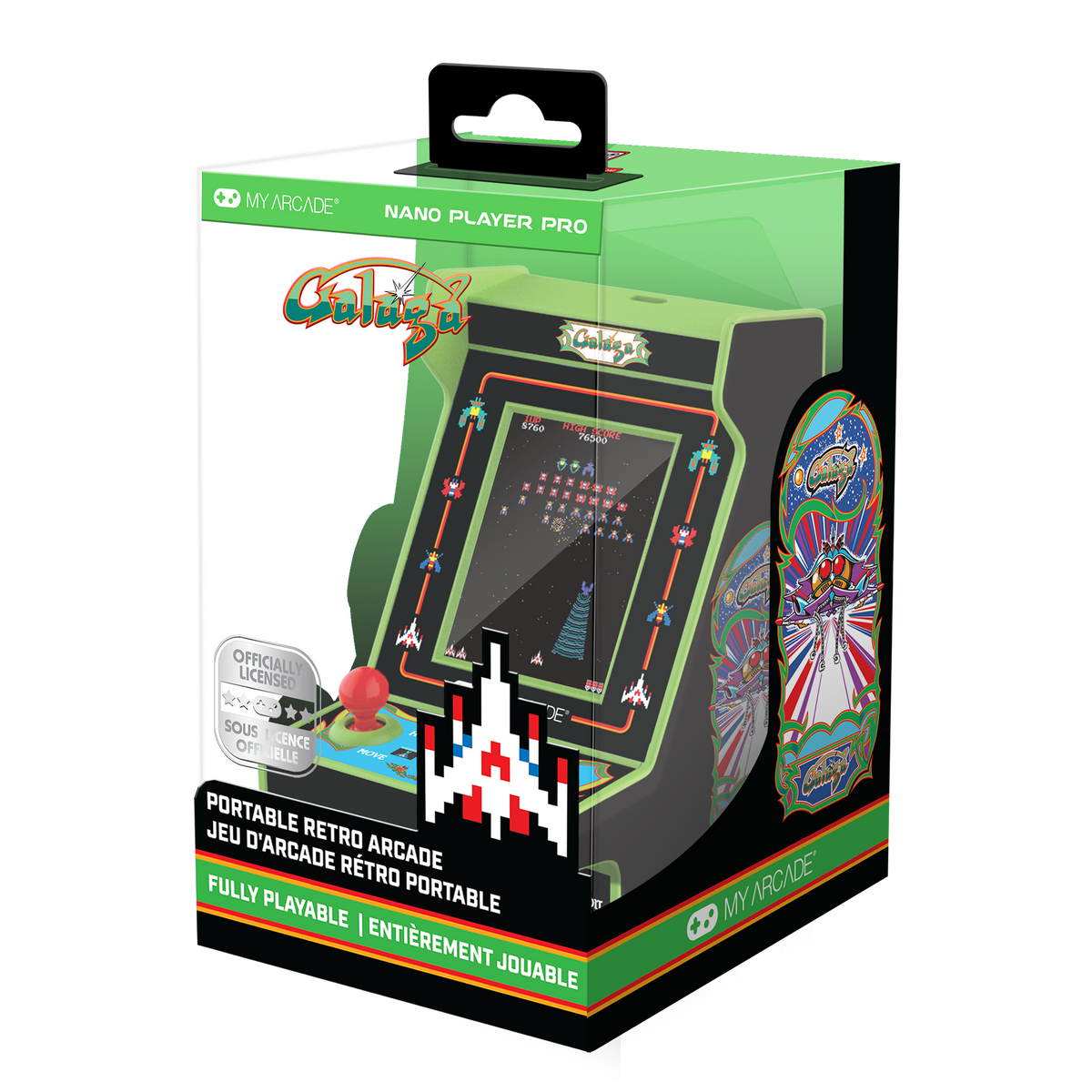 My Arcade Nano Player Pro 4.8" Galaga Portable Retro Arcade (2 Games in 1)