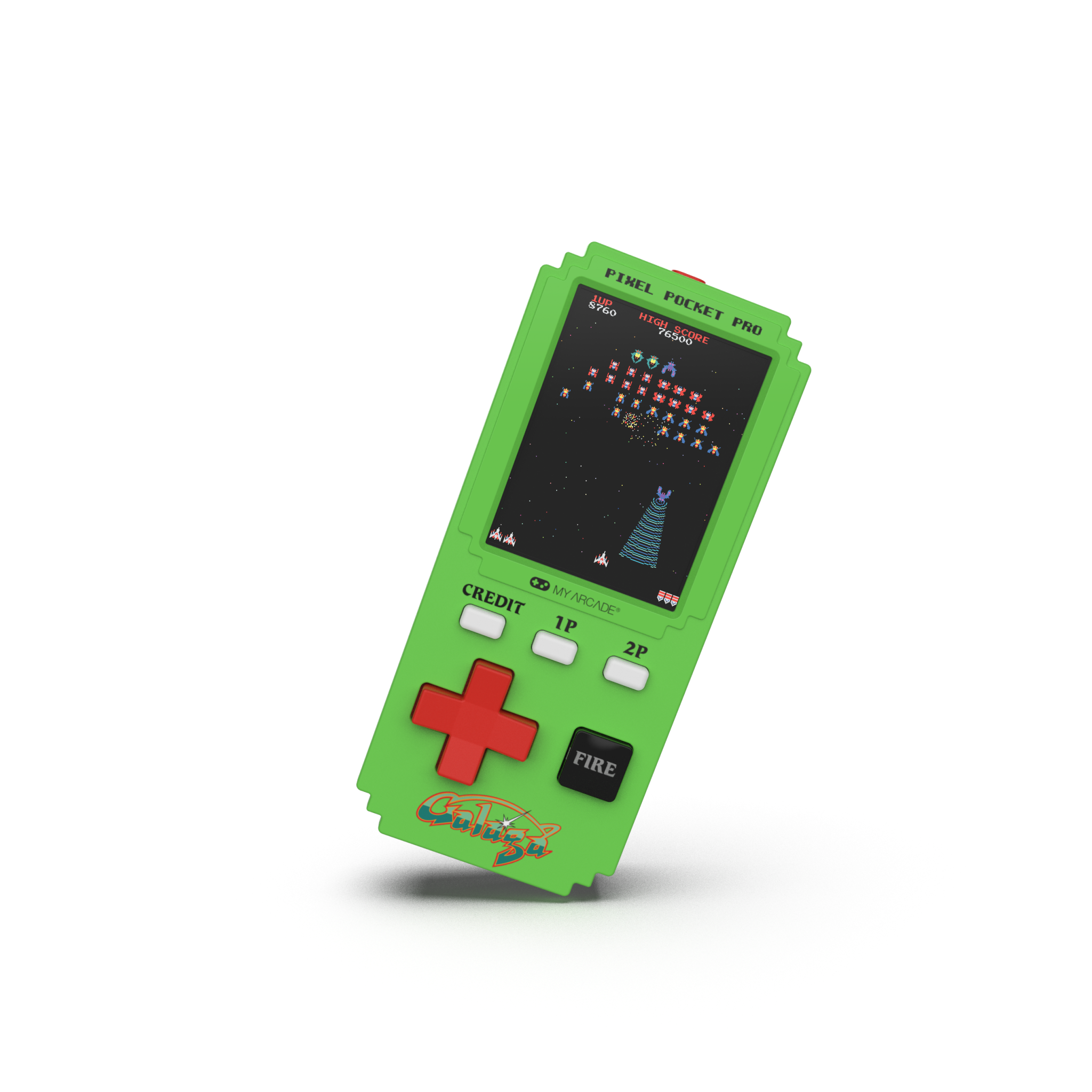 My Arcade Pixel Pocket Pro Galaga Portable Gaming System (2 Games in 1)