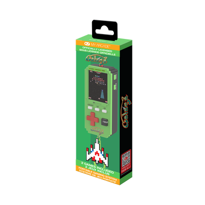 My Arcade Pixel Pocket Pro Galaga Portable Gaming System (2 Games in 1)
