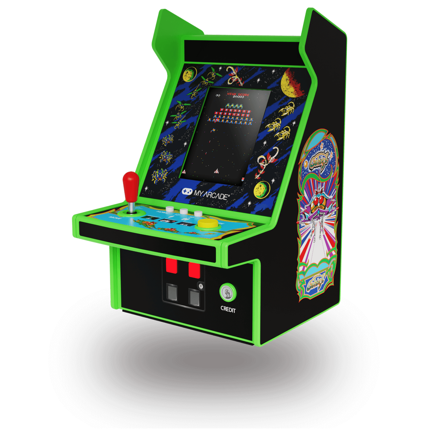 My Arcade Micro Player Pro 6.8" Galaga Portable Retro Arcade (2 Games in 1)
