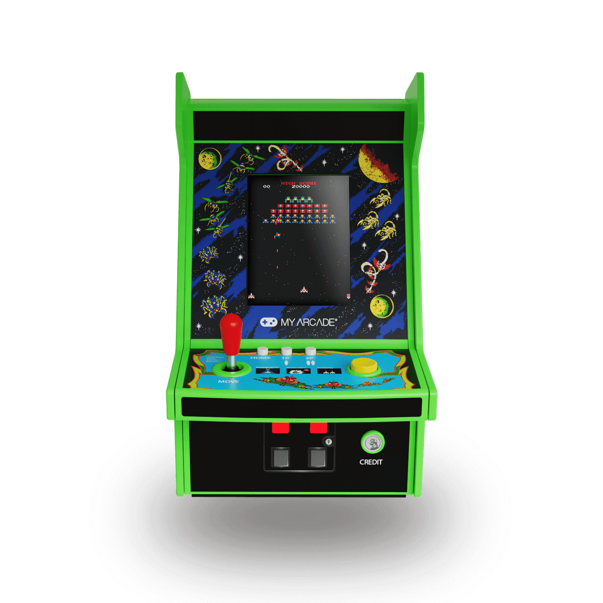 My Arcade Micro Player Pro 6.8" Galaga Portable Retro Arcade (2 Games in 1)