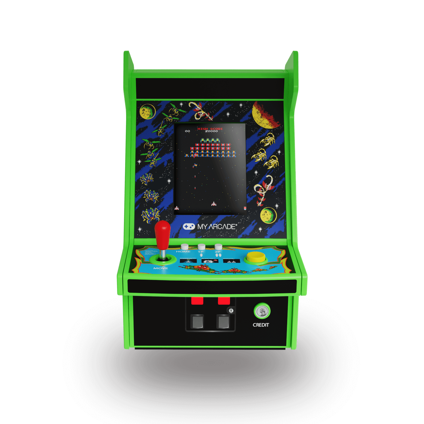 My Arcade Micro Player Pro 6.8" Galaga Portable Retro Arcade (2 Games in 1)