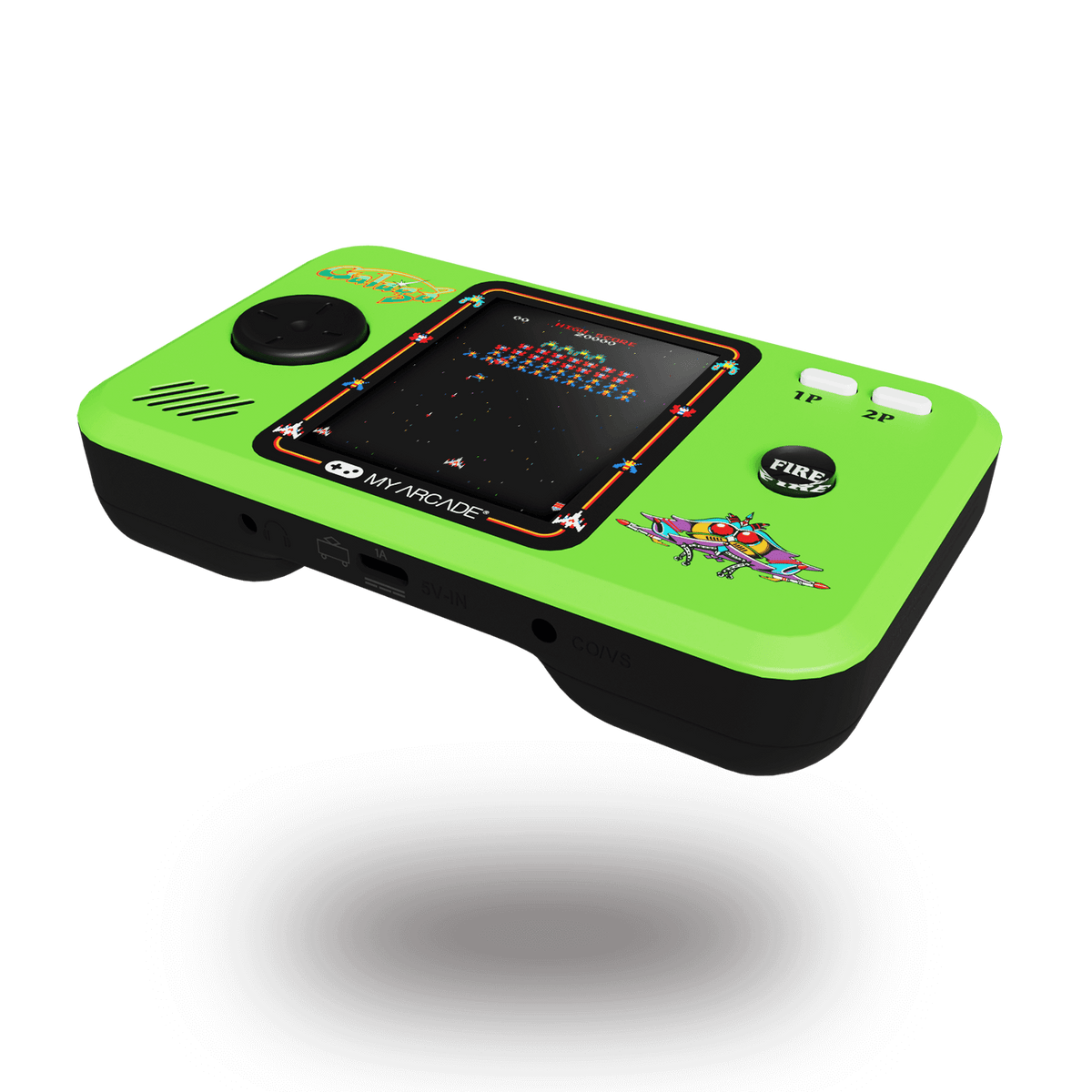 My Arcade Pocket Player Pro Galaga Portable Gaming System (2 Games in 1)
