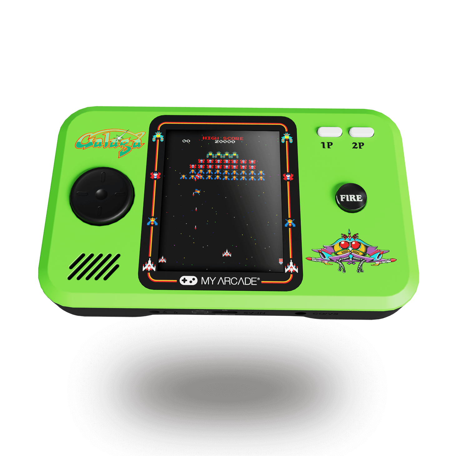 My Arcade Pocket Player Pro Galaga Portable Gaming System with Travel Case (2 Games in 1)