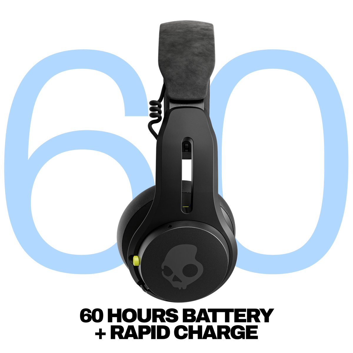 Skullcandy Icon ANC Wireless Noise Cancelling On-Ear Headphones - True Black
