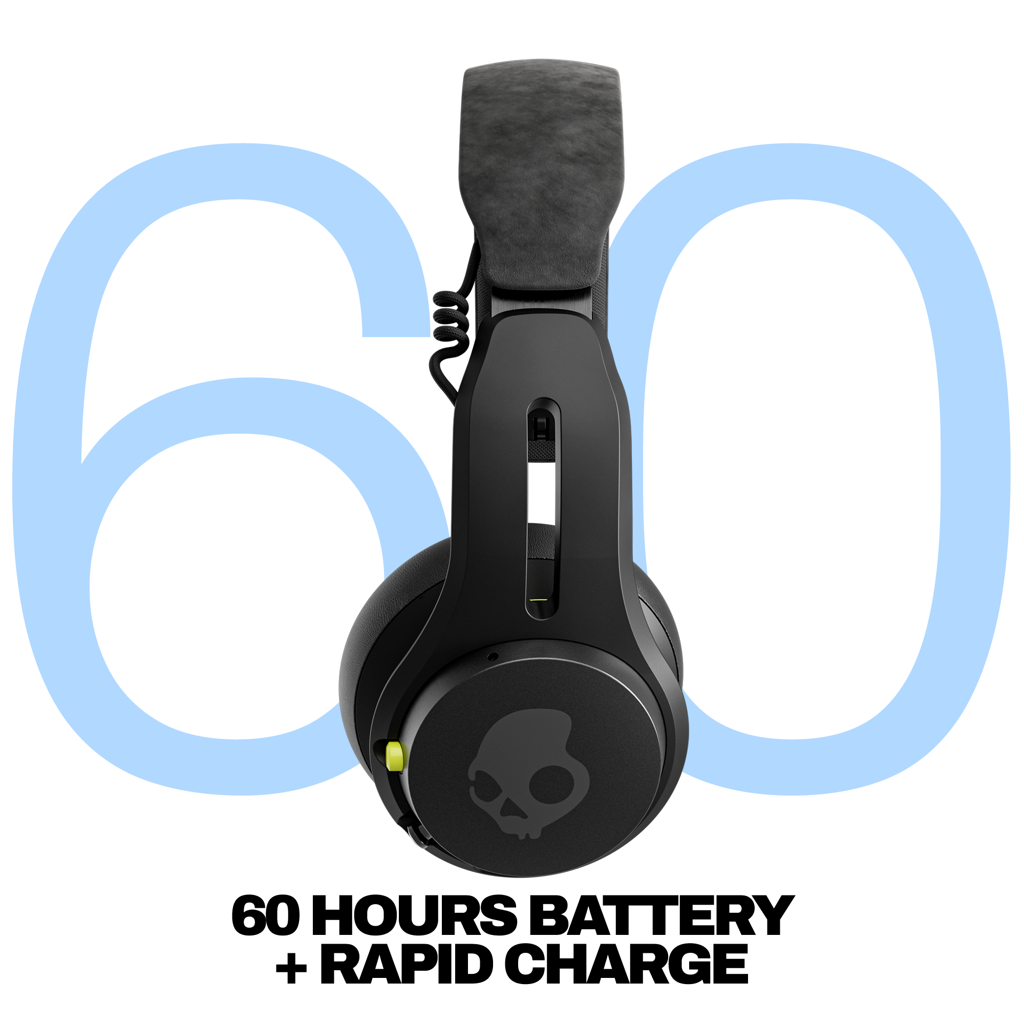 Skullcandy Icon ANC Wireless Noise Cancelling On-Ear Headphones - True Black