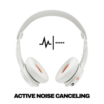 Skullcandy Icon ANC Wireless Noise Cancelling On-Ear Headphones - Bone/Orange