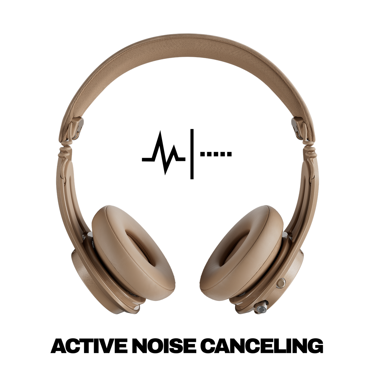 Skullcandy Icon ANC Wireless Noise Cancelling On-Ear Headphones - Primer Tan