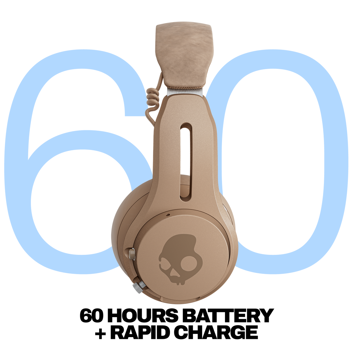 Skullcandy Icon ANC Wireless Noise Cancelling On-Ear Headphones - Primer Tan