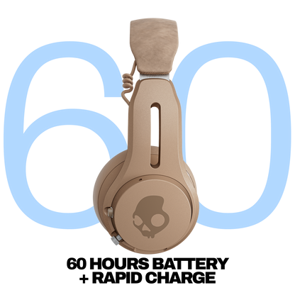 Skullcandy Icon ANC Wireless Noise Cancelling On-Ear Headphones - Primer Tan