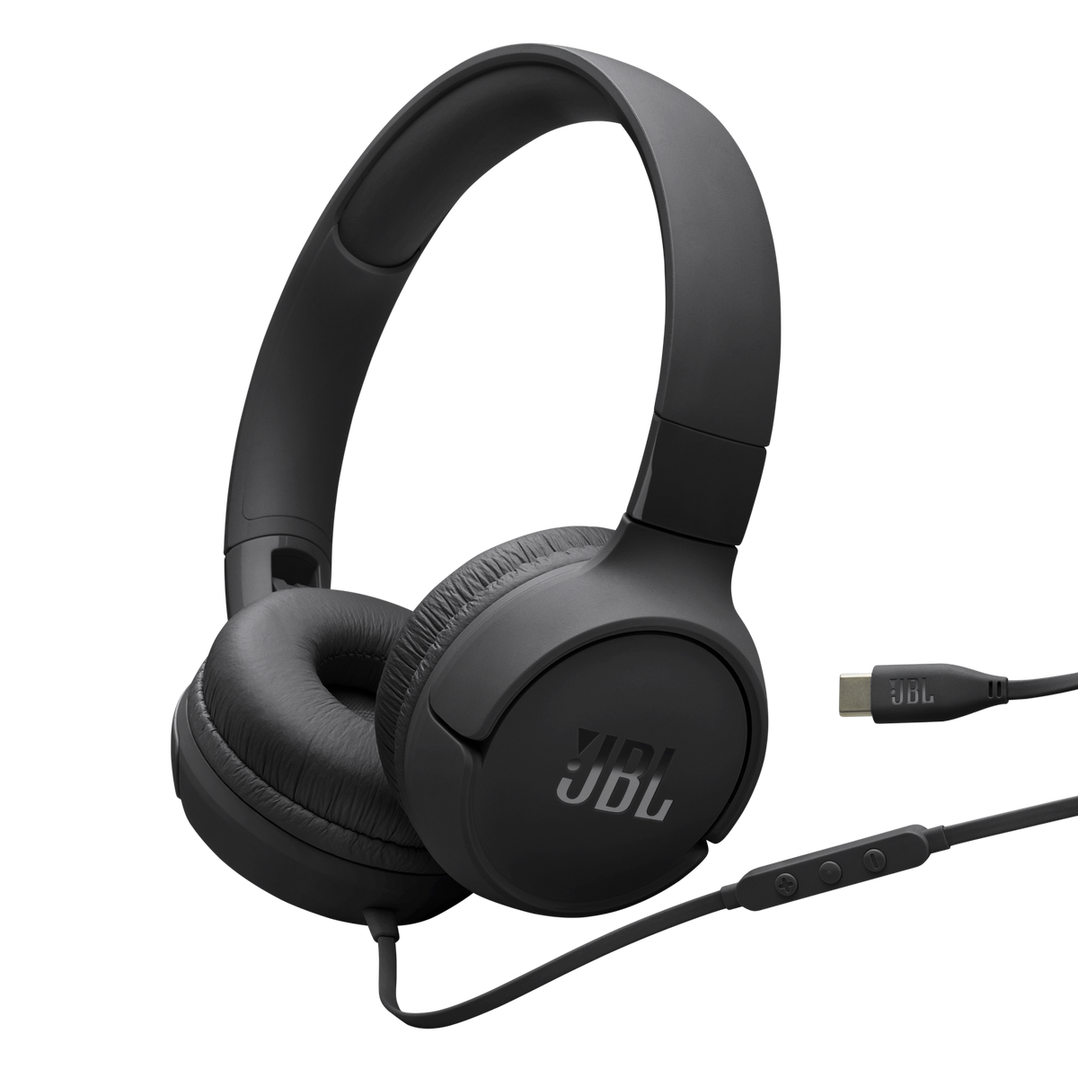 JBL Tune 520C Wired USB-C On-Ear Headphones - Black