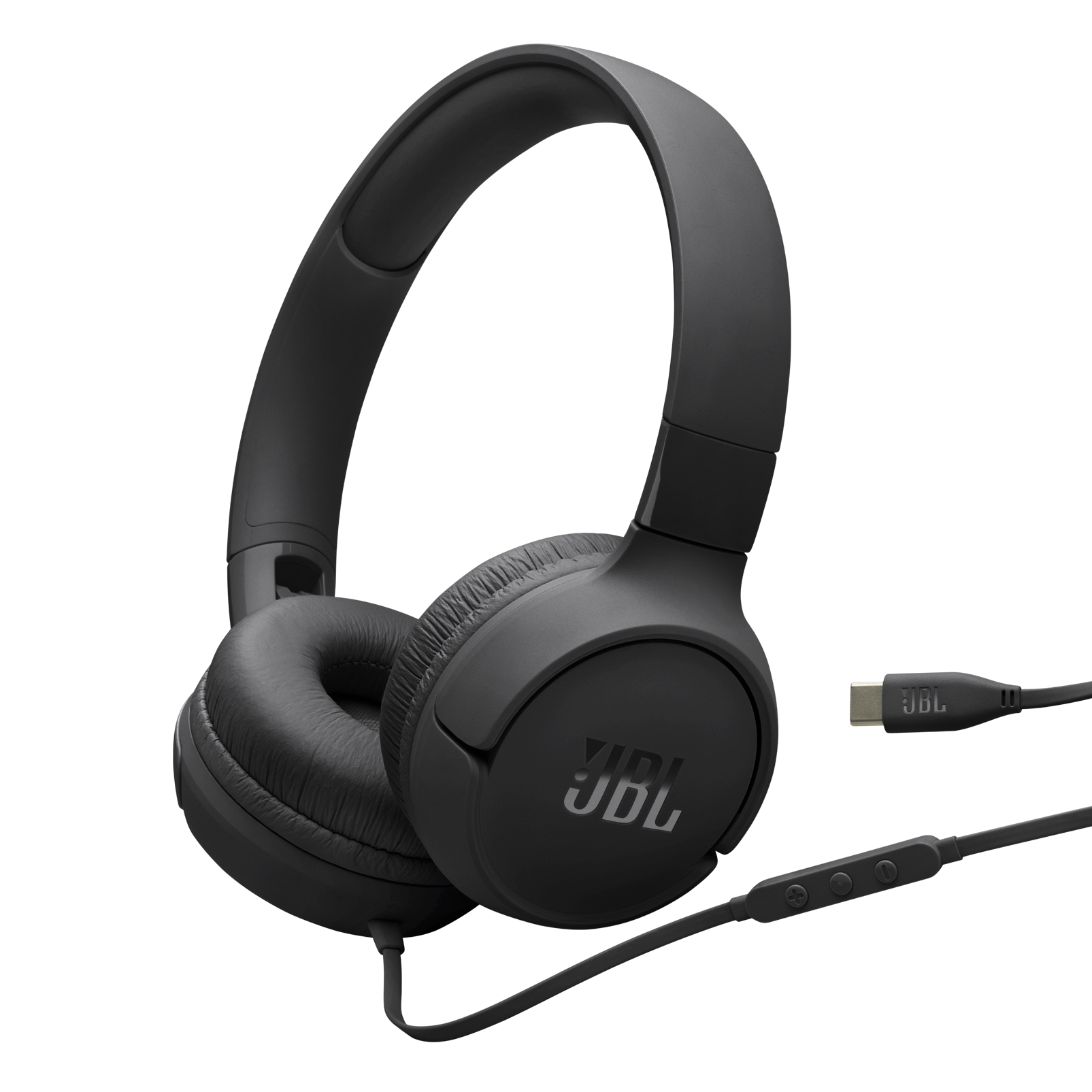 JBL Tune 520C Wired USB-C On-Ear Headphones - Black