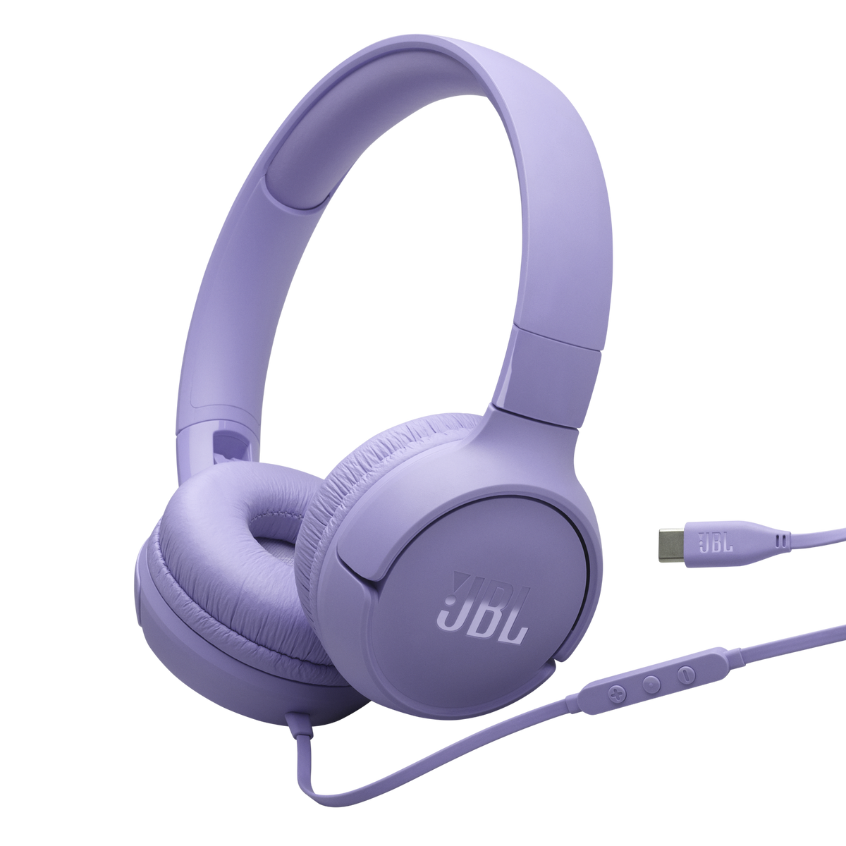 JBL Tune 520C Wired USB-C On-Ear Headphones - Purple
