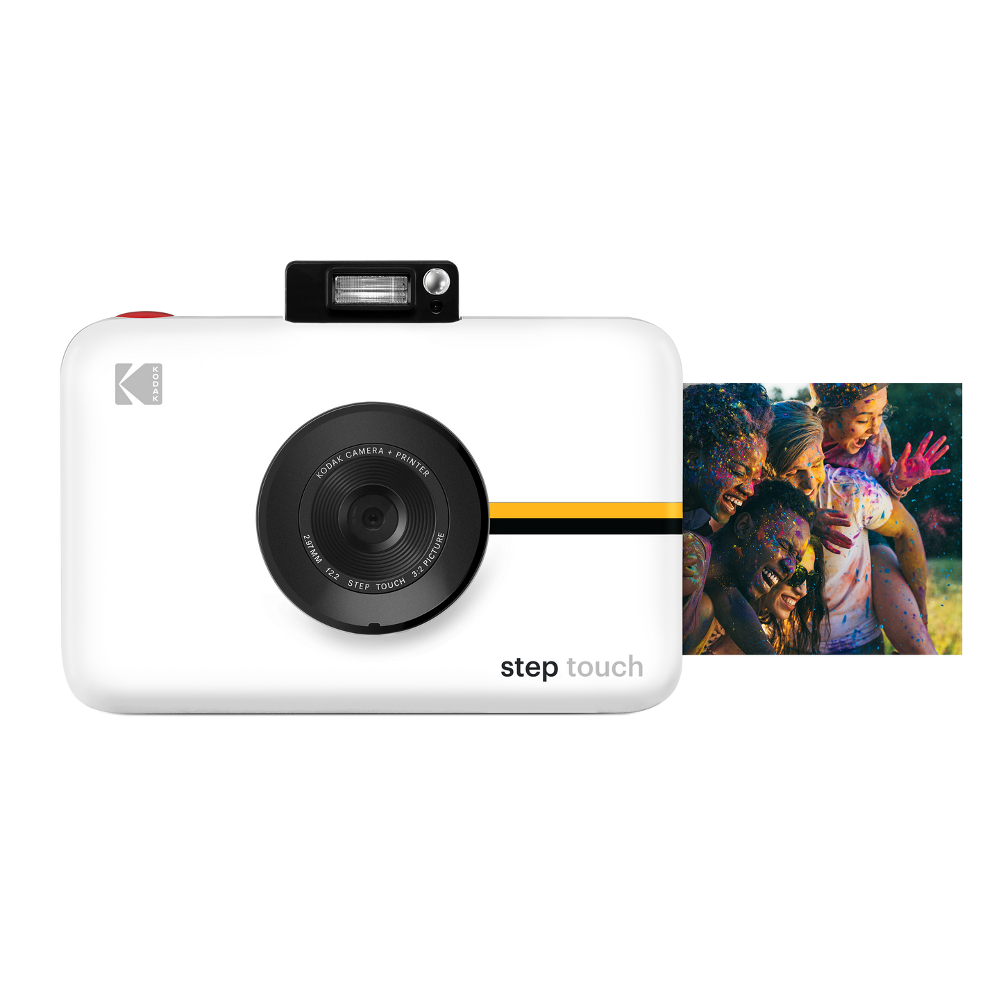 Kodak Step Touch | 13MP Digital Camera & Instant Printer with 3.5 LCD Touchscreen Display, 1080p HD Video - Editing Suite, Bluetooth & Zink Zero Ink Technology | White