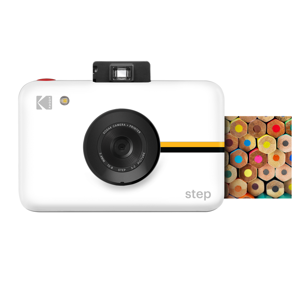 Kodak Step Instant Print Digital Camera, 10MP, 2x3 Zink Prints - White
