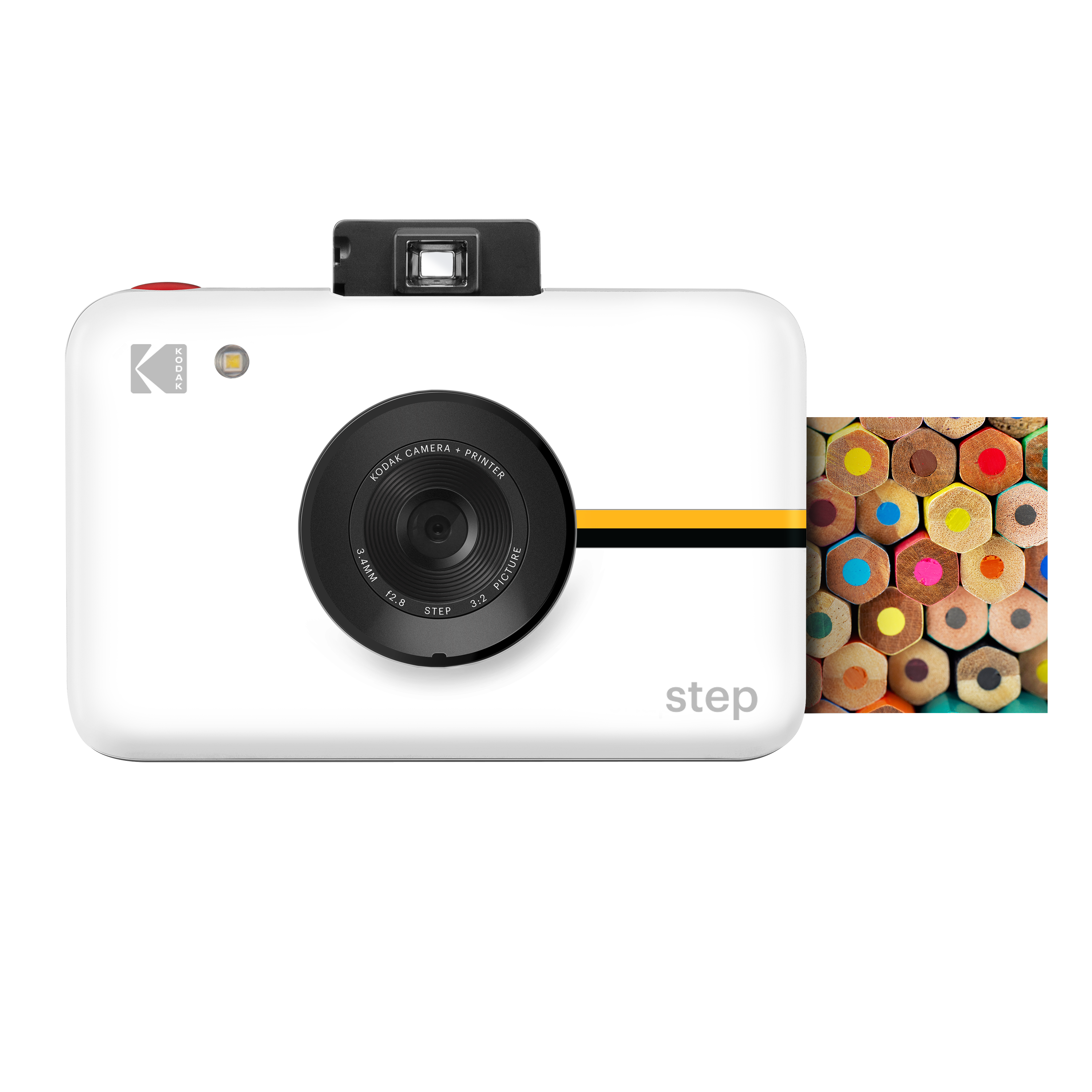 Kodak Step Instant Print Digital Camera, 10MP, 2x3 Zink Prints - White