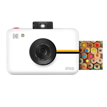 Kodak Step Instant Print Digital Camera, 10MP, 2x3 Zink Prints - White