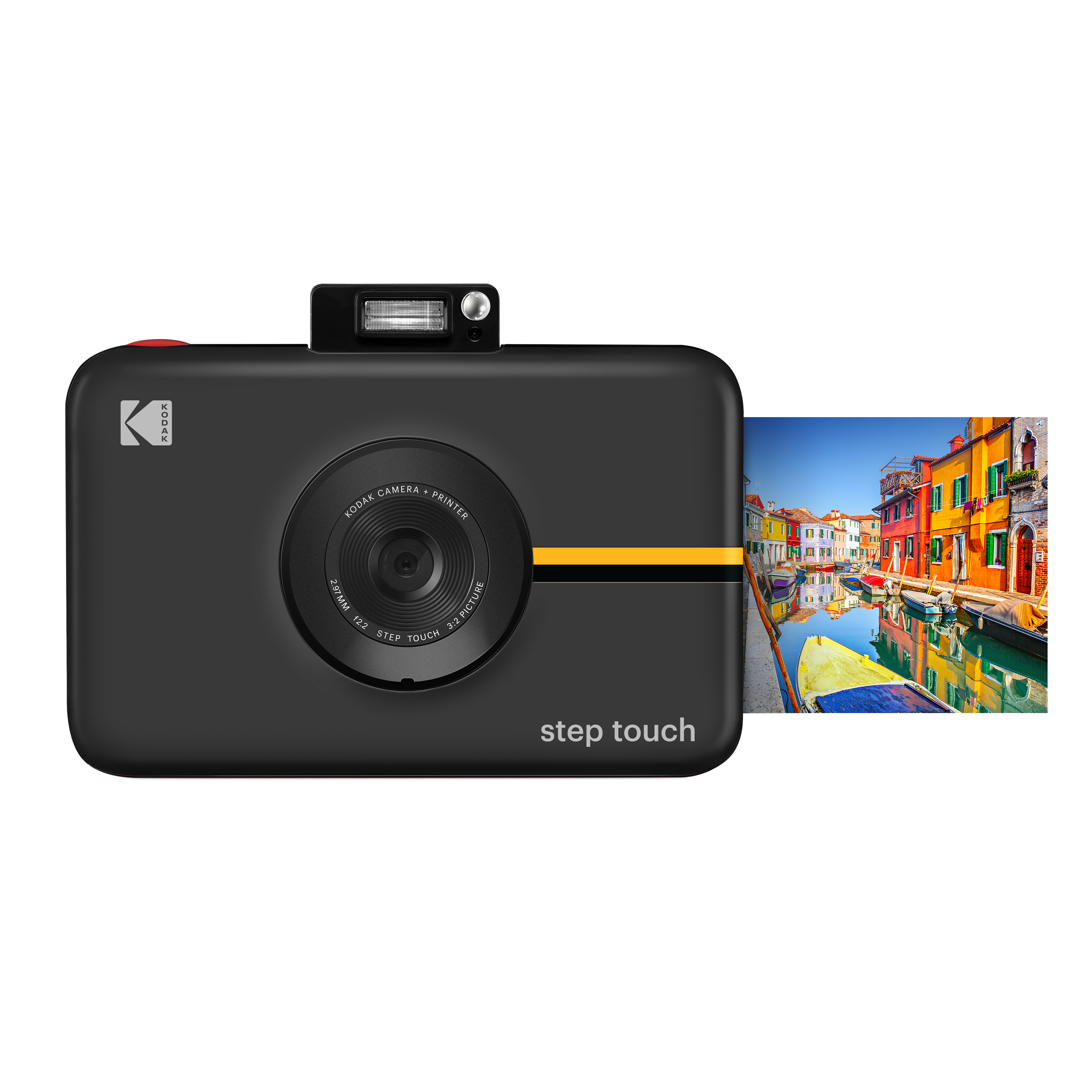 Kodak Step Touch Instant Print Camera, 13MP, 3.5" Touchscreen - Black