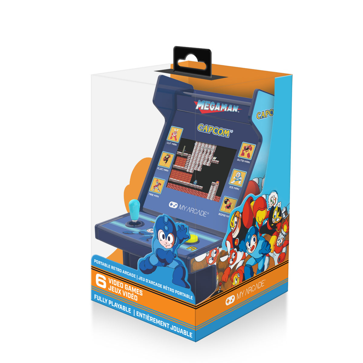 My Arcade Micro Player Pro 6.8" Mega Man Portable Retro Arcade (6 Games in 1)