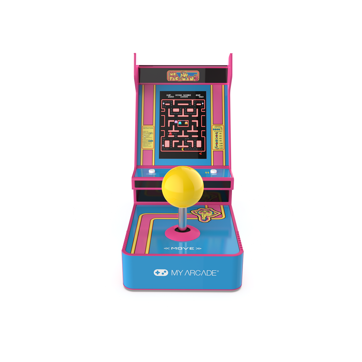 My Arcade Joystick Player 6.8" Ms. Pac-Man Portable Retro Arcade