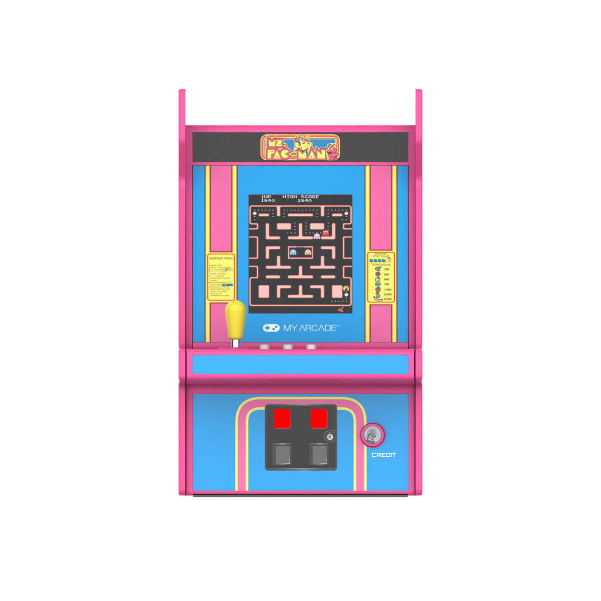 My Arcade Micro Player Pro 6.8" Ms. Pac-Man Portable Retro Arcade