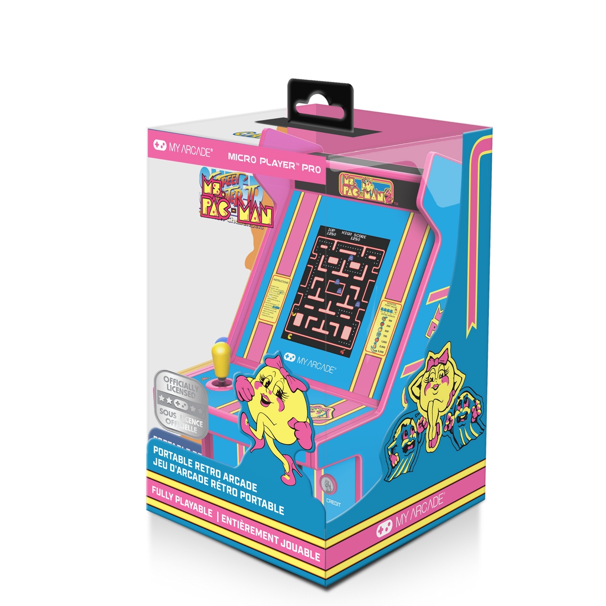 My Arcade Micro Player Pro 6.8" Ms. Pac-Man Portable Retro Arcade